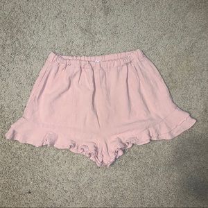 ruffled shorts